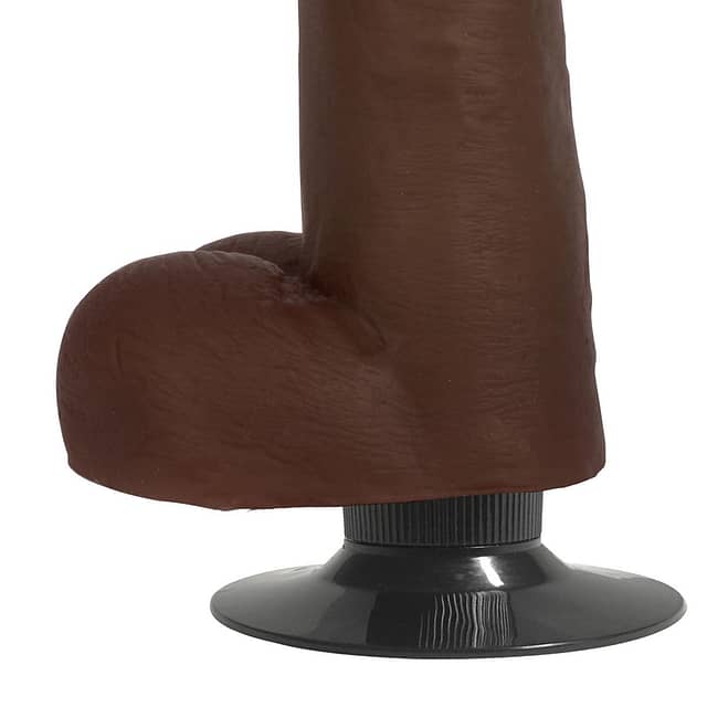 Jock Dark Vibrating Dildo With Balls 8 Inch The BDSM Toy Shop