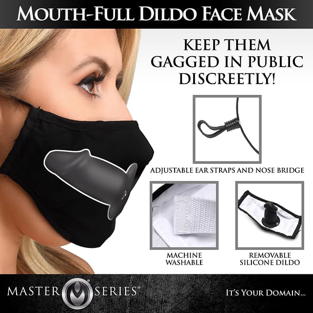 Mouth Full Dildo Face Mask The BDSM Toy Shop