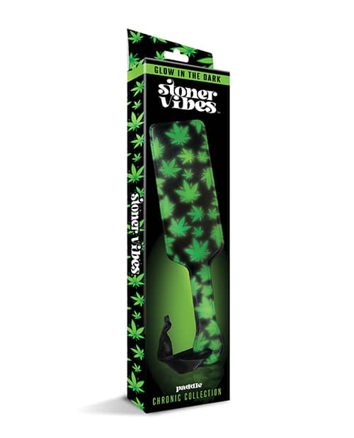 Stoner Vibes Glow In The Dark Paddle Green The Bdsm Toy Shop