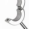Mounted Locking Scrotum Cuff Open