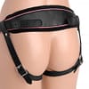 Sexy Low Rise Leather Strap On Harness Demo Back View