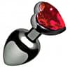 Scarlet Heart Jeweled Anal Plug