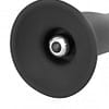 curved vibrating silicone dildo bottom view