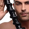 Mighty Screw Dildo With Model