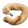 Brown Mink Tail Anal Plug Curled