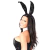 Black Sequin Tuxedo Bunny Costume Back