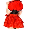 Lil Red Riding Hood Premium Corset Costume Close Up Back