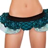 Mermaid Shorts with Iridescent Skirt Blue