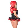 Red Riding Hood Corset Dress Costume Queen Back