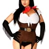 Ride em Cowgirl Premium Corset Costume Queen Close Up