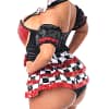 Royal Red Queen Premium Corset Costume Back