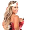 Superhero Premium Corset Costume Close Up Back