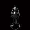 Hand Blown Black Glass Butt Plug Background