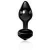 Hand Blown Black Glass Butt Plug
