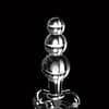 Hand Blown Glass Beaded Butt Plug Background