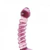 Hand Blown Glass Ridged Dildo