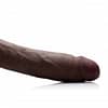 Black Realistic 10 Inch Dildo Side View