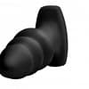 Rippled Rimming Plug With Wireless Remote Top View