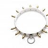 Spiked Locking Slave Collar Top