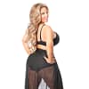 Diva Sheer Glitter Skirt Back