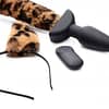 Wagging Leopard Tail Anal Plug Ear Set