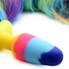 Rainbow Tail Anal Plug Close Up