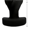 Swirled Vibrating Butt Plug Dimensions