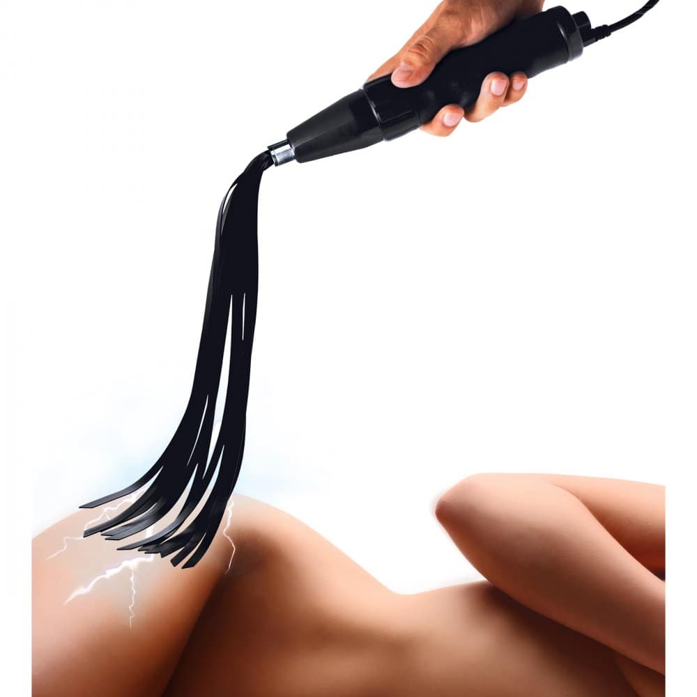 Electric Flogger Silicone eStim Attachment With Model