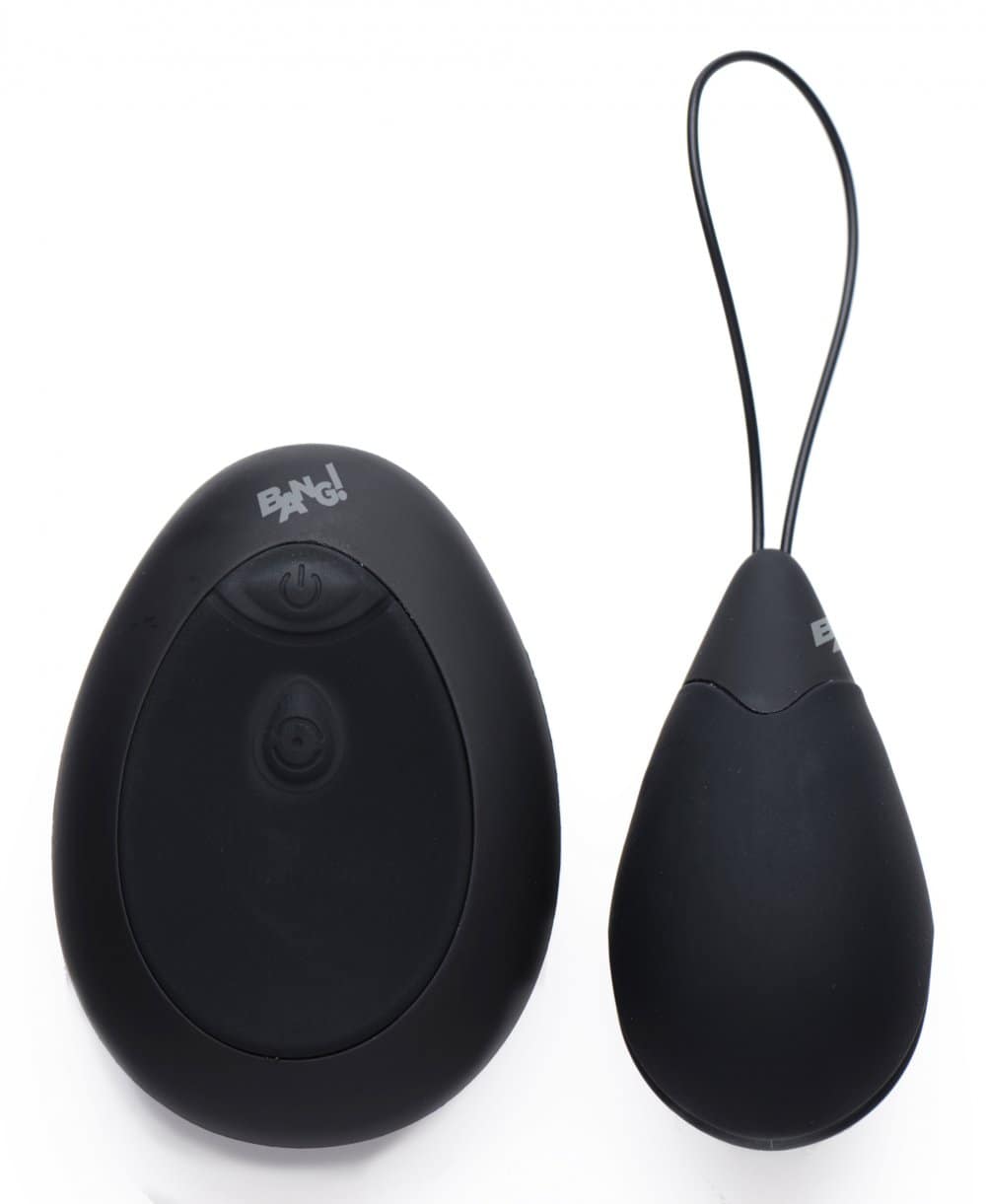 Vibrating Egg with Remote Control Black