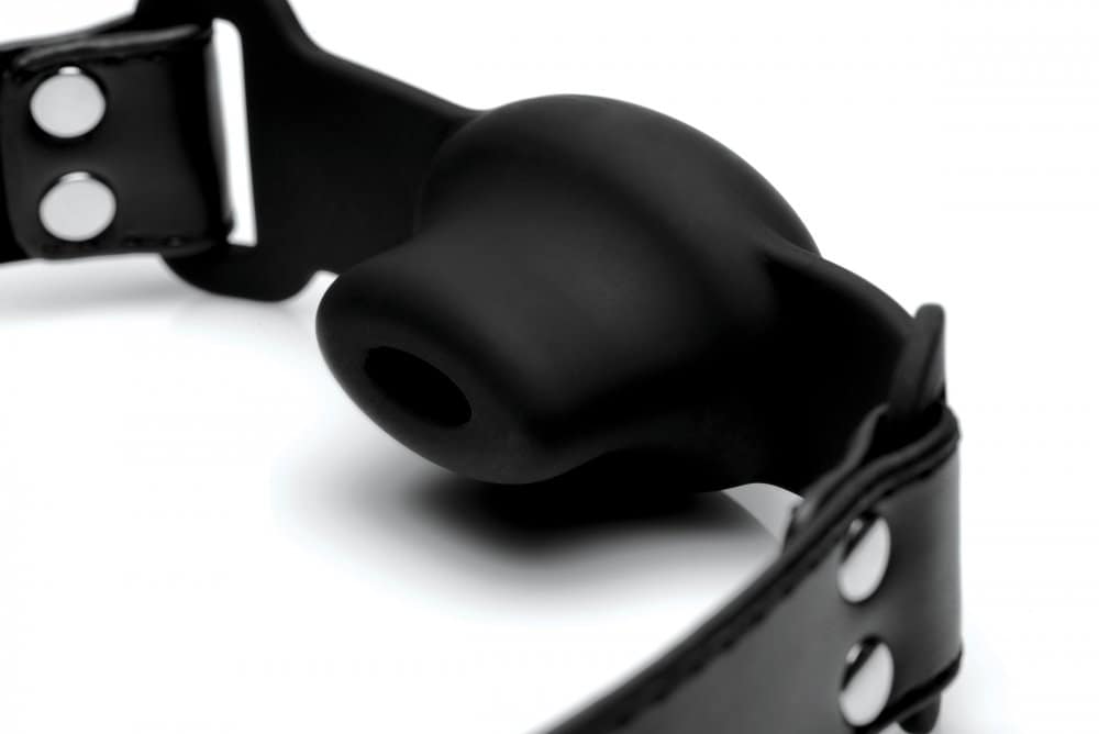 Hollow Silicone Gag Close Up