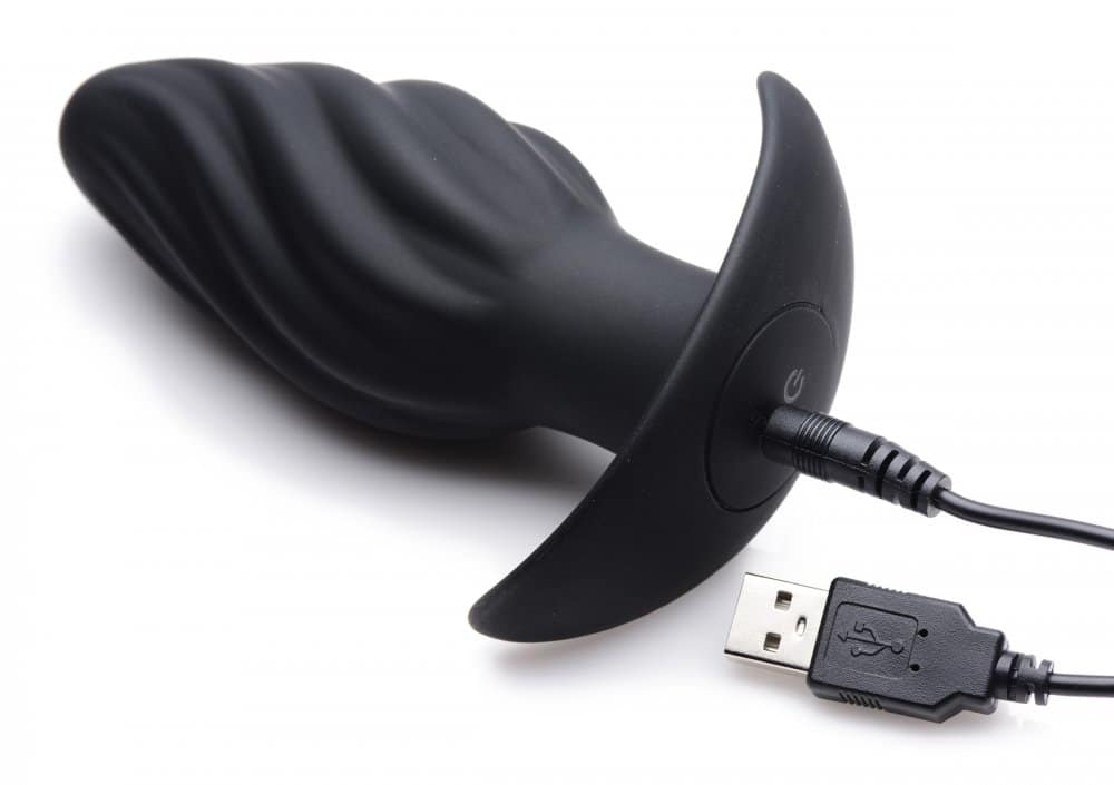Thumping Swirled Anal Plug Charging