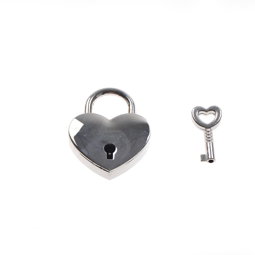 Sliver Heart Shaped PadLock