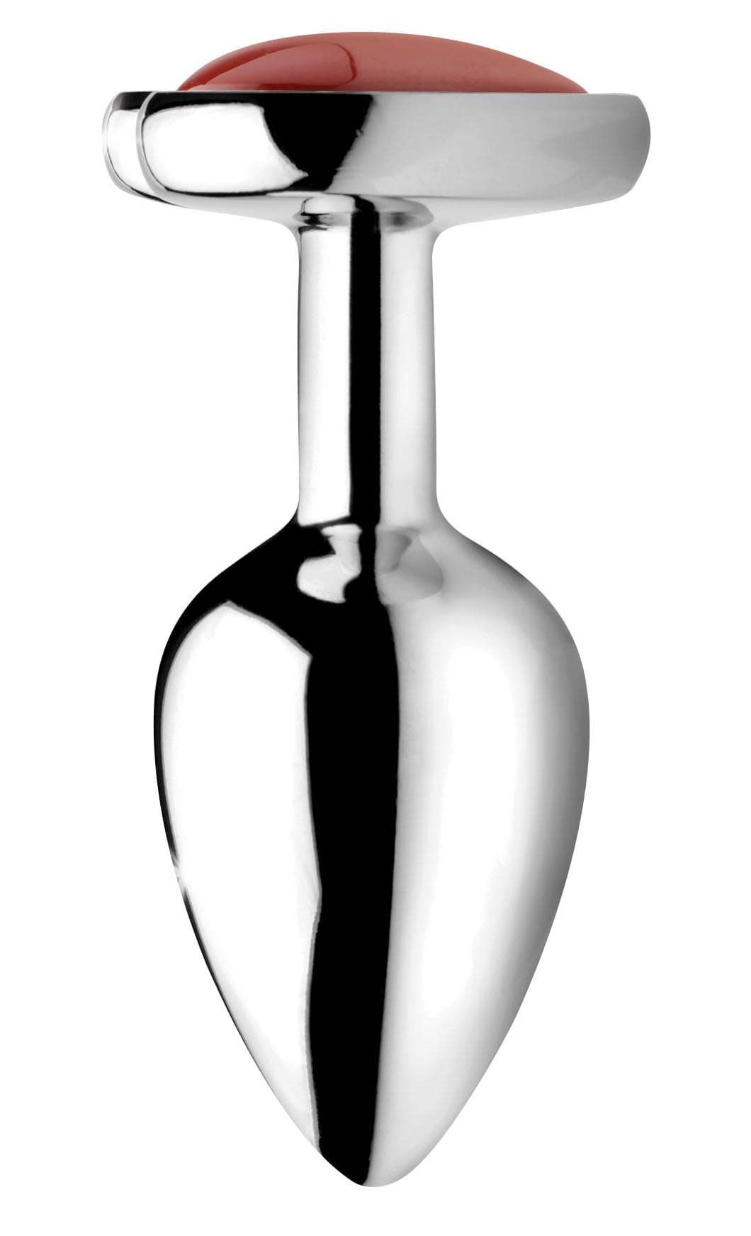 Authentic Red Jasper Gemstone Heart Anal Plug - Small - Image 5