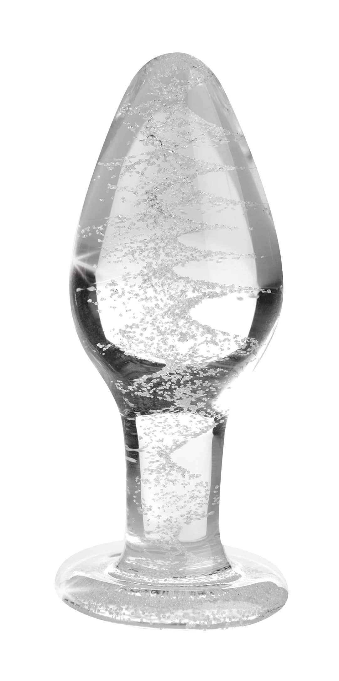 Glow-In-The-Dark Glass Anal Plug - Large - Image 3