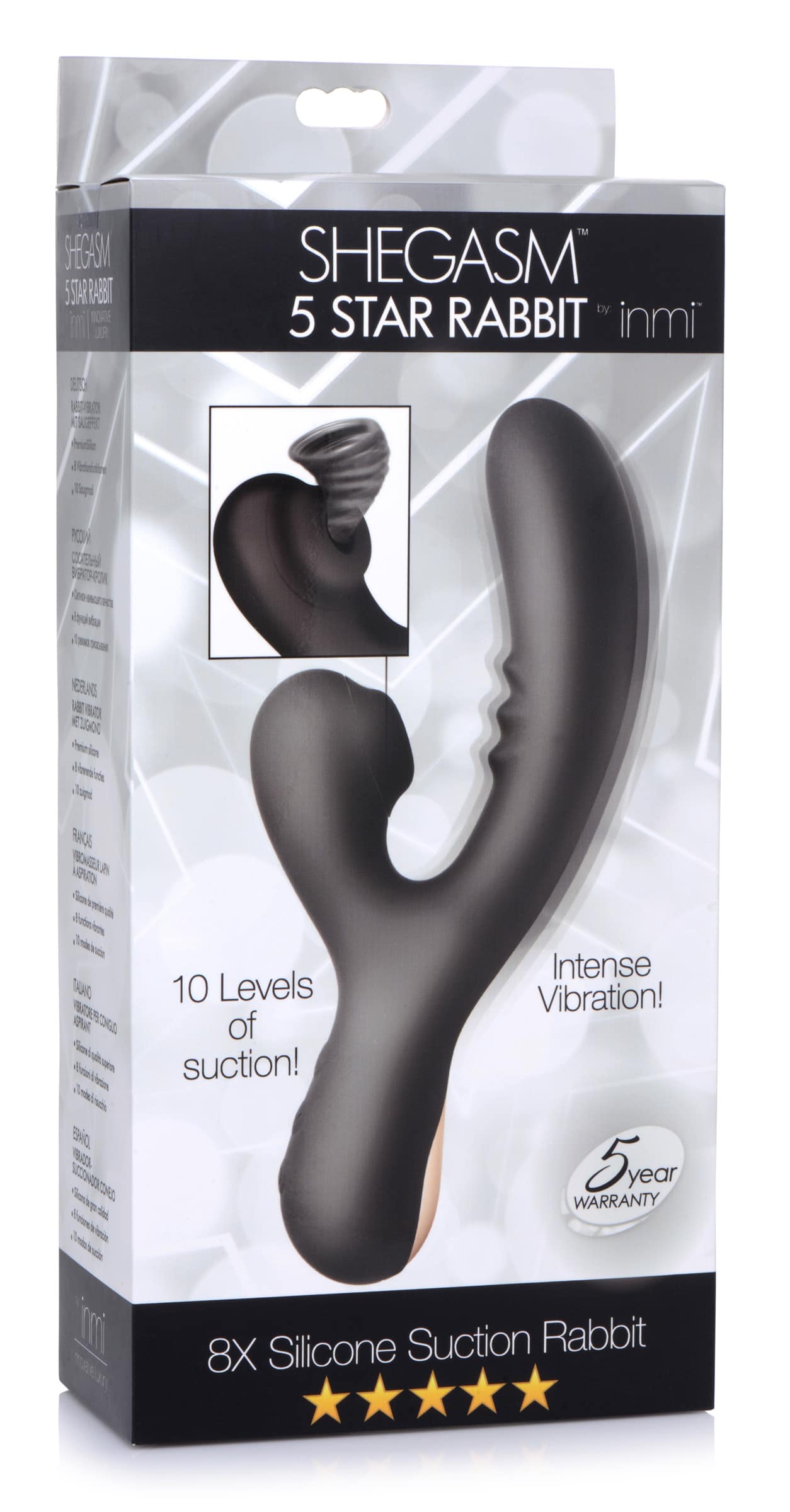 8X Silicone Suction Rabbit - Black - Image 8