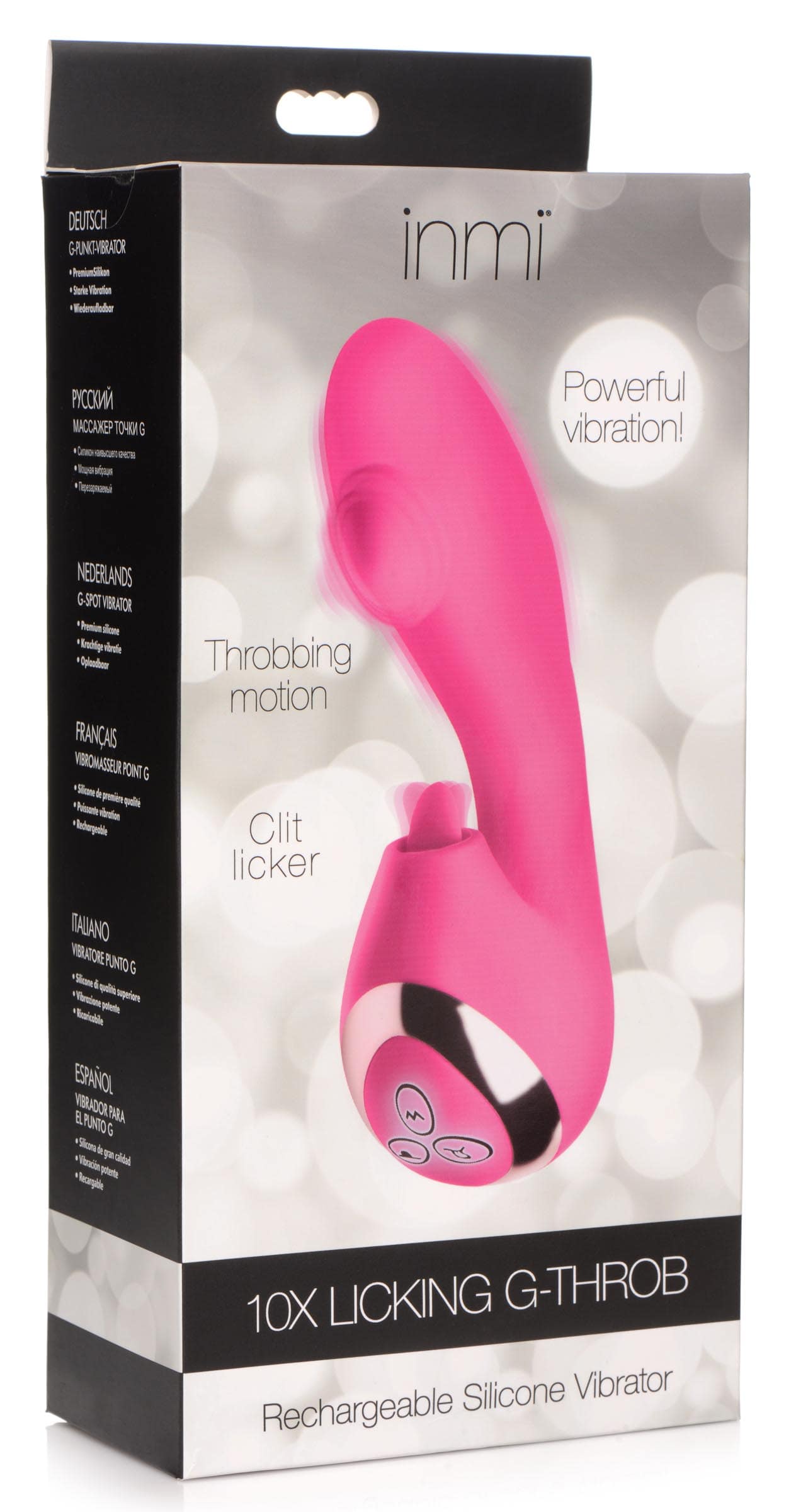 10X Licking G-Throb Rechargeable Silicone Vibrator - Image 8