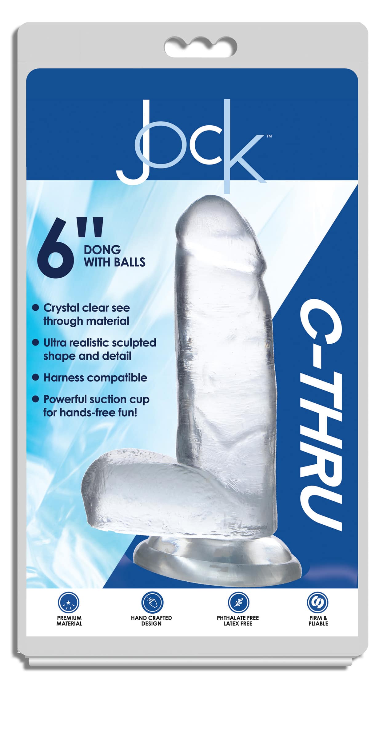 Jock C-Thru Dildo with Balls - 7 Inch - Image 6