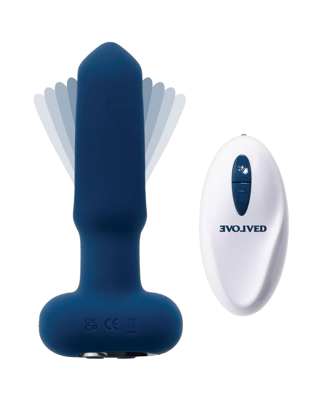 Evolved The Flapper Remote Controlled Clit Tickler & Vibrator - Blue - Image 4