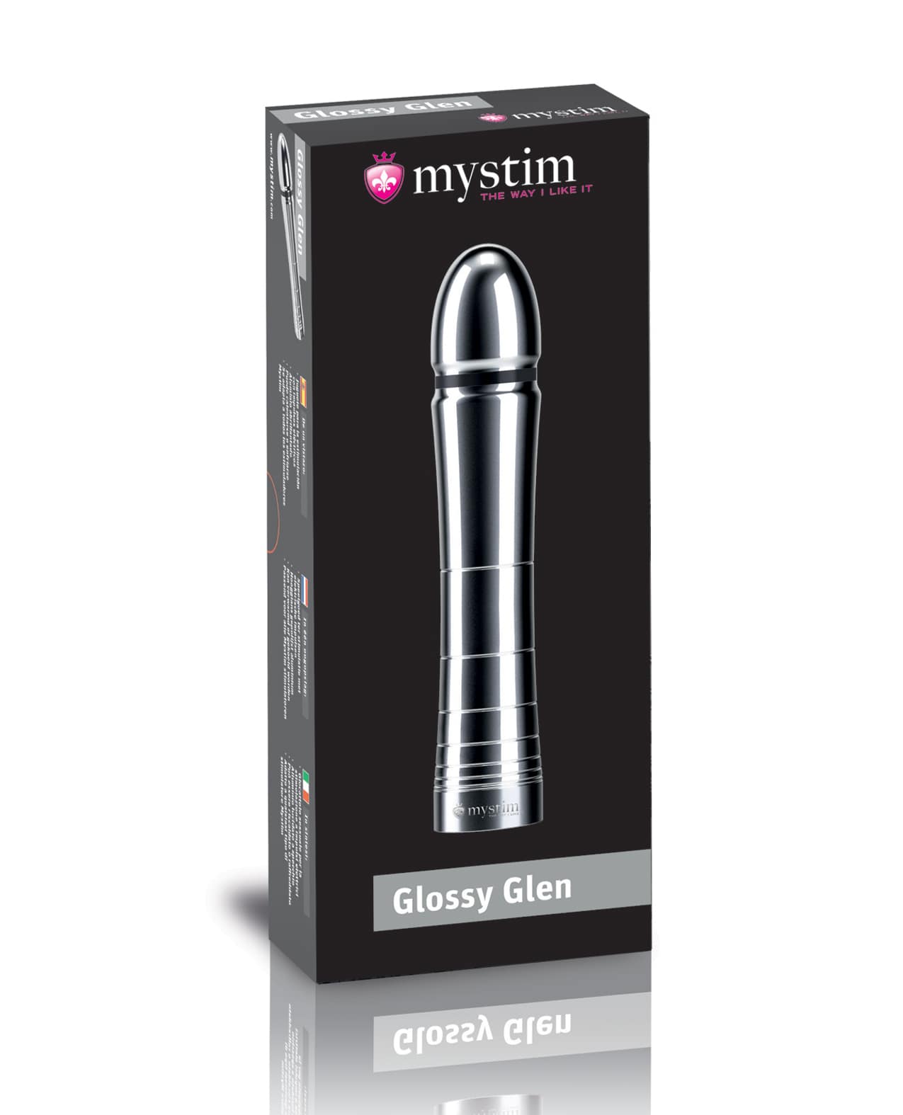 Mystim Glossy Glen e-Stim Aluminum Dildo