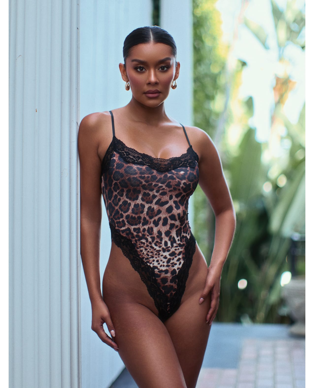 Fierce Lace Teddy - Leopard S/M - Image 3
