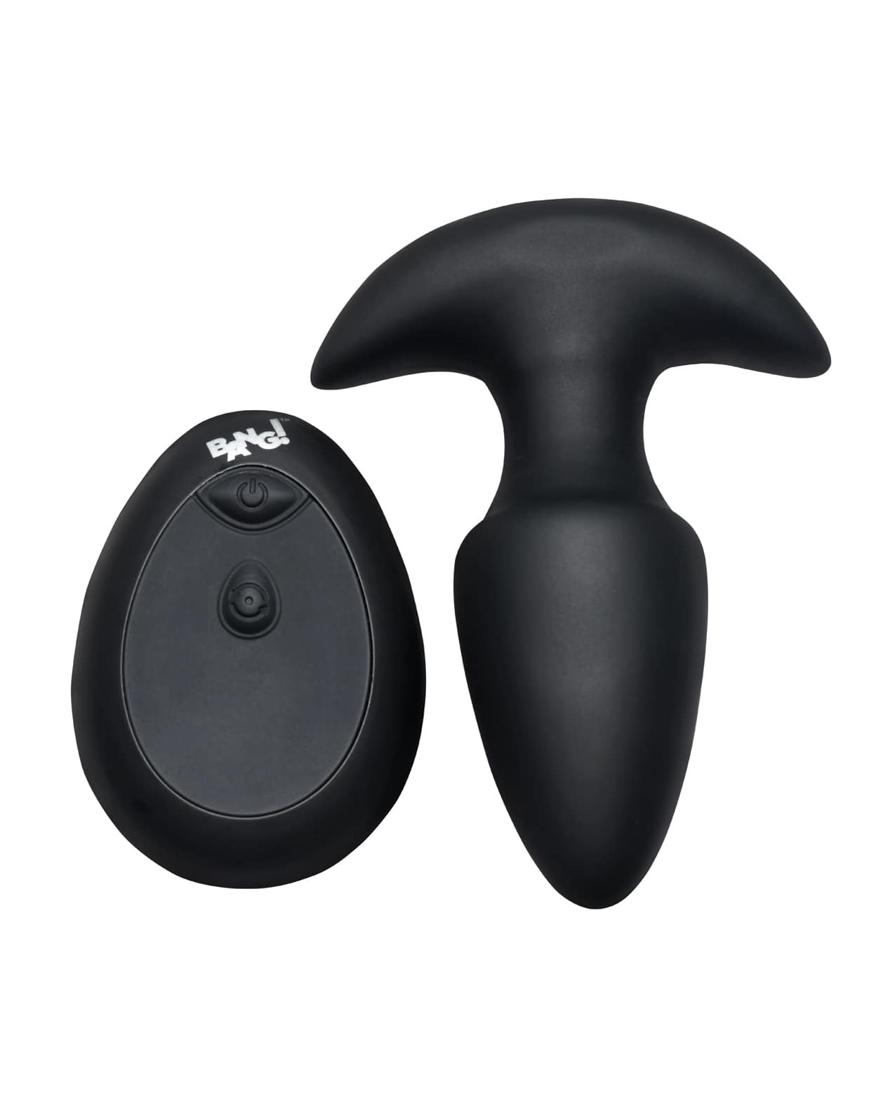 Bang! Thrusting & Vibrating Butt Plug - Black - Image 2