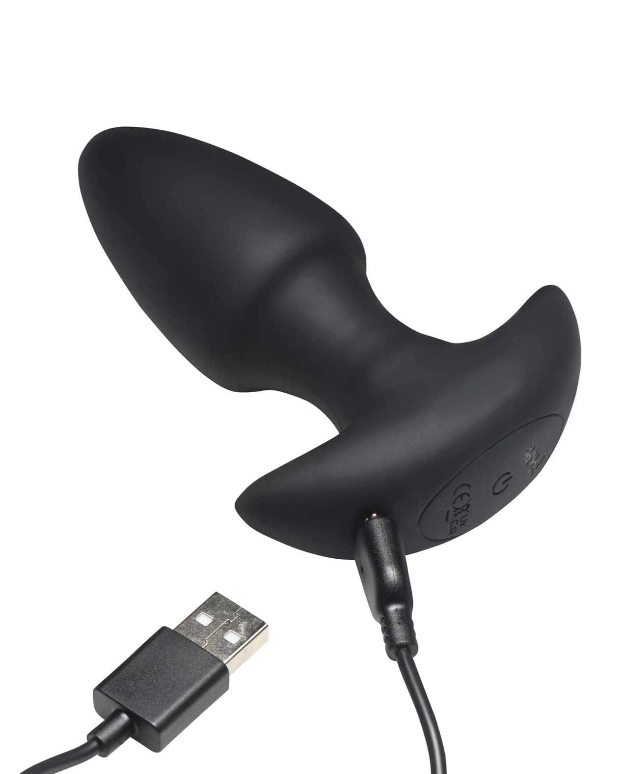 Bang! Thrusting & Vibrating Butt Plug - Black - Image 5