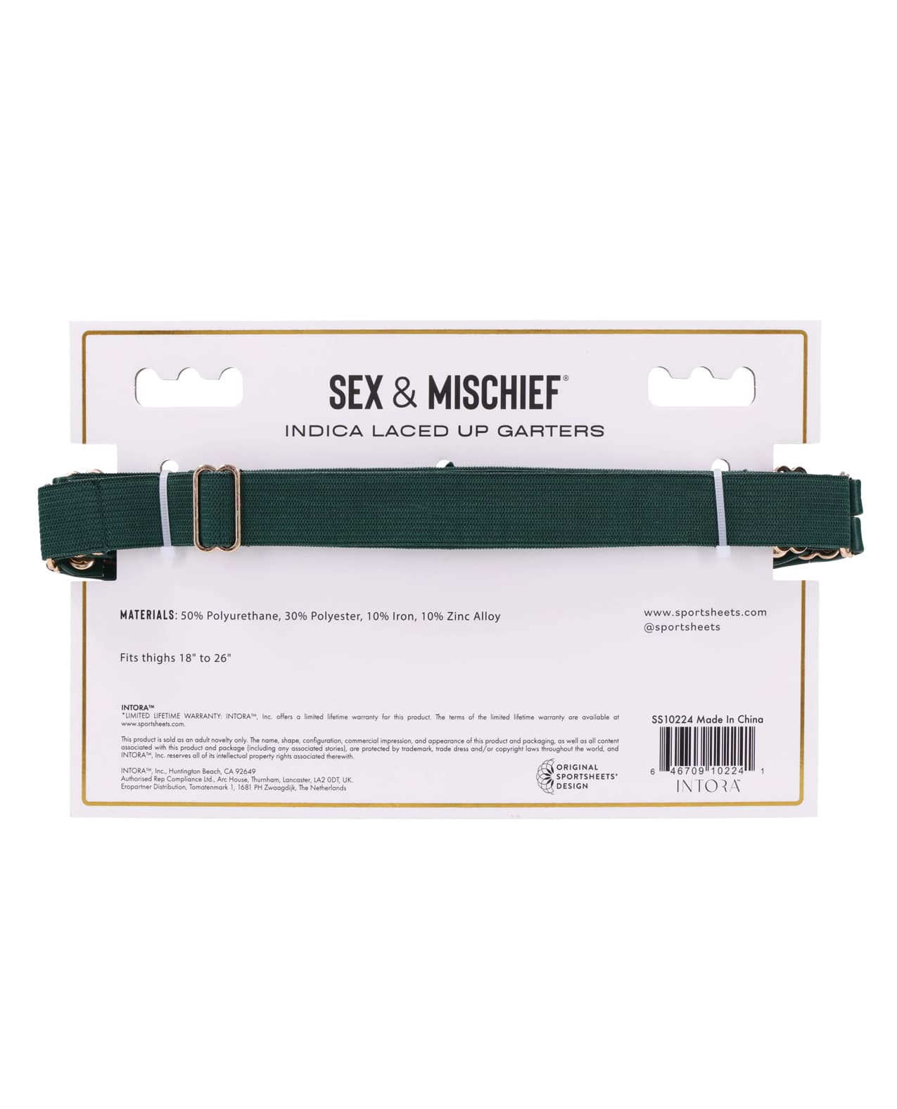 Sex & Mischief Indica Laced Up Garters - Image 6