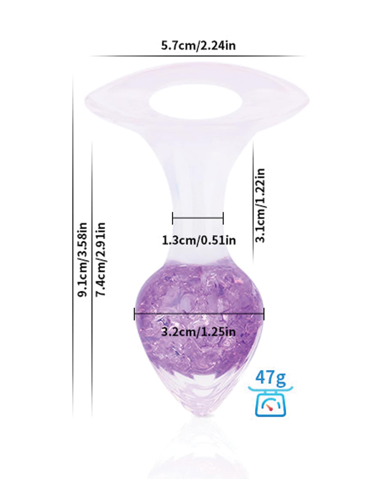 Luxe Prism Small Plug - Light Purple - Image 3