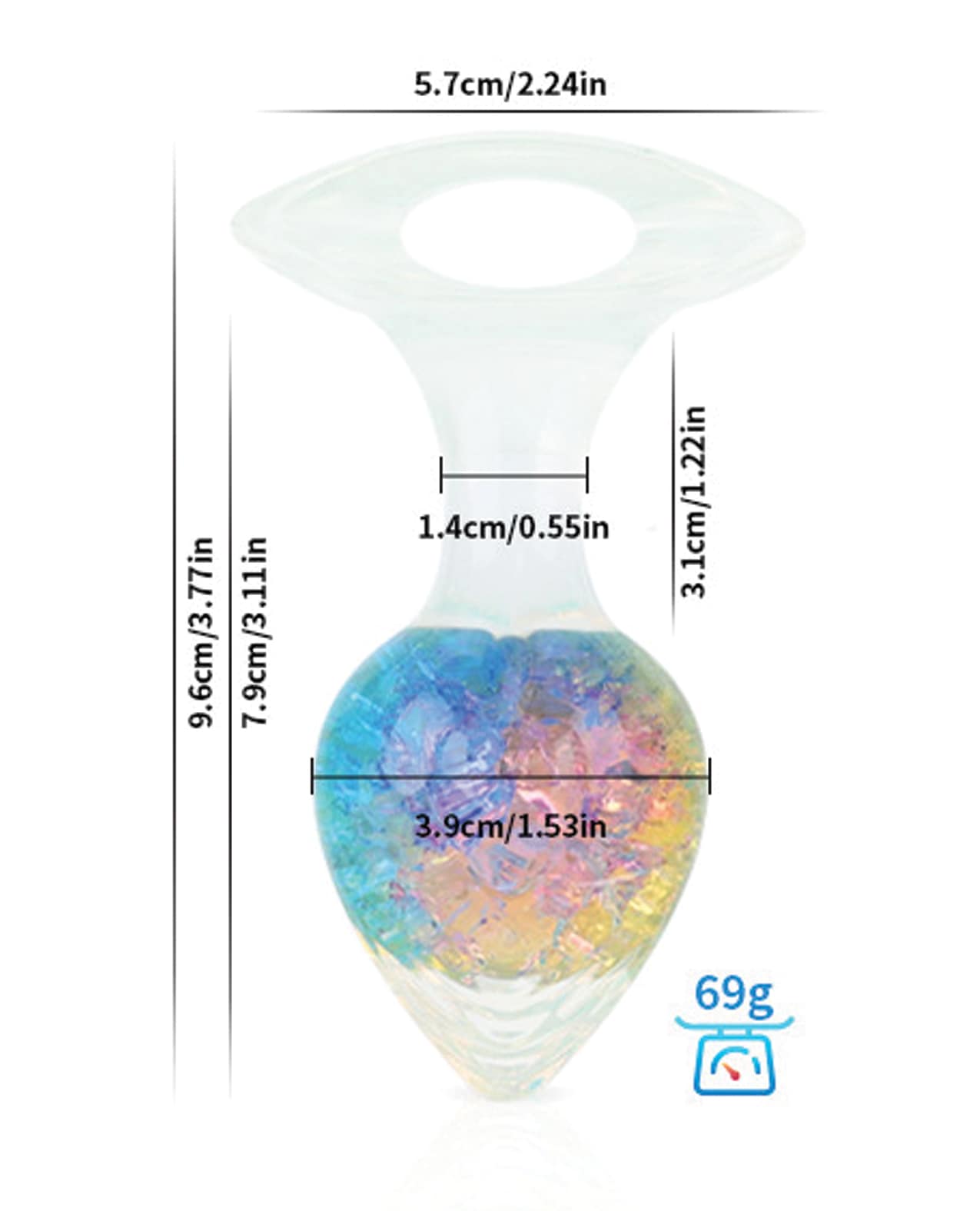 Luxe Prism Medium Plug - Rainbow - Image 3