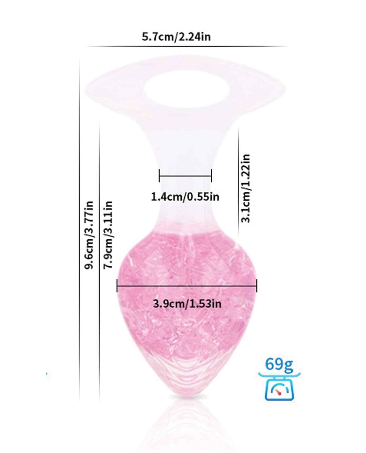 Luxe Prism Medium Plug - Light Pink - Image 3