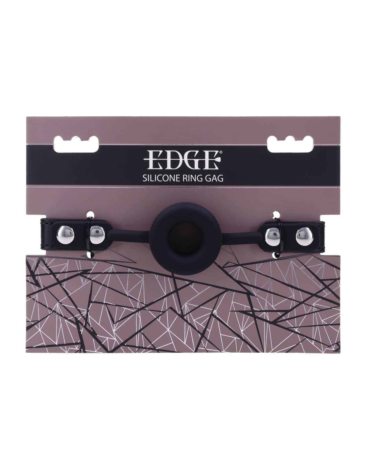 Edge Silicone Ring Gag - Black