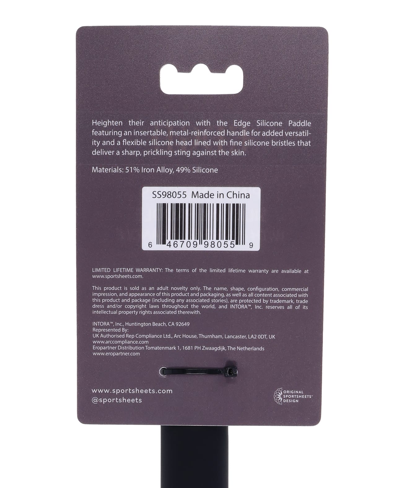 Edge Pins & Needles Silicone Paddle - Black - Image 7