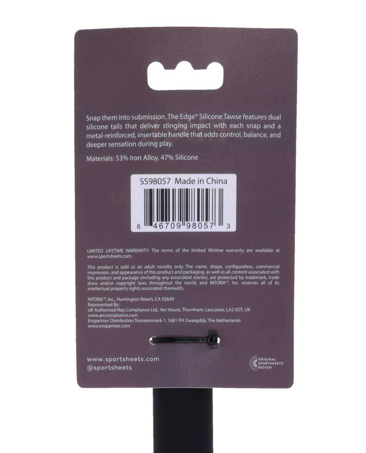 Edge Silicone Tawse - Black - Image 7