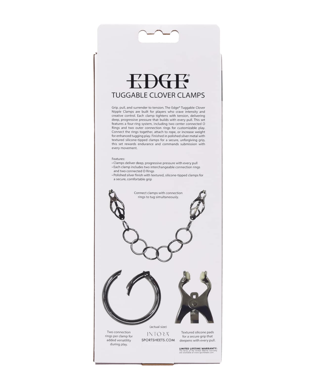 Edge Tuggable Clover Clamps - Silver - Image 7